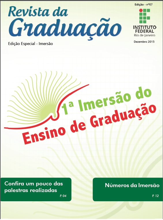 Capa da 7ª Edição da Revista Graduação